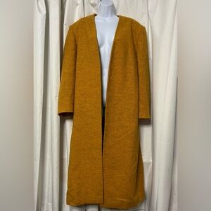 Jean Paul Gaultier Women’s Mustard Color Long Coat Size 42